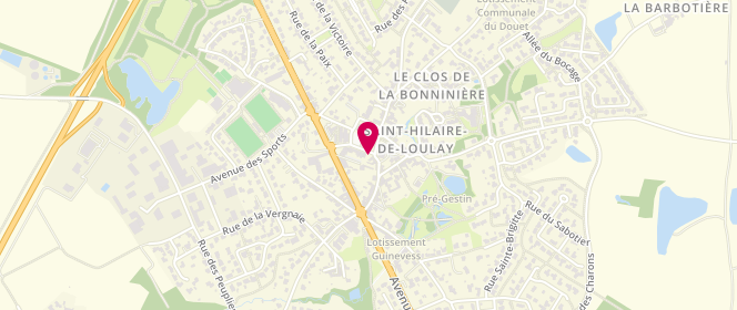 Plan de LEROUX-BOLTEAU Hélène, 1 Rue des Jardins, 85600 Montaigu-Vendée