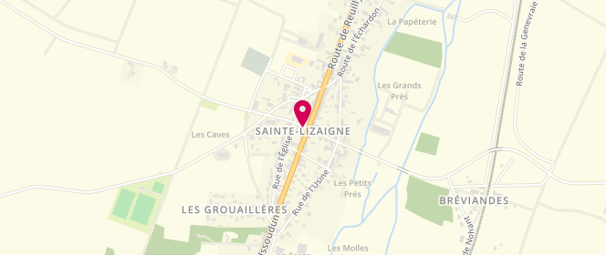 Plan de PENNERET Julie, 1 Bis Route de Paudy, 36260 Sainte-Lizaigne