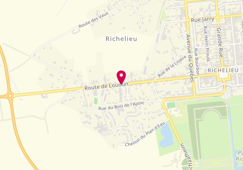 Plan de SACCOMANDI Arnaud, 34 Route de Loudun, 37120 Richelieu