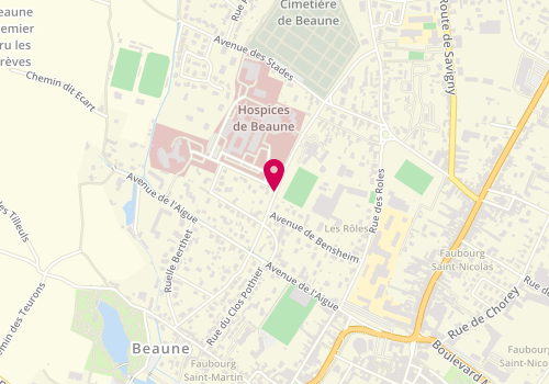 Plan de THIRIET Pierre-Marie, Avenue Guigone de Salins, 21203 Beaune