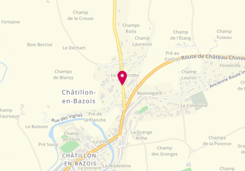 Plan de HESSEL Natascha, 1 Bis Rue de la Picherotte, 58110 Châtillon-en-Bazois
