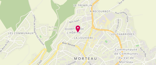 Plan de BOISSON Maxime, 9 Rue Marechal Leclerc, 25503 Morteau