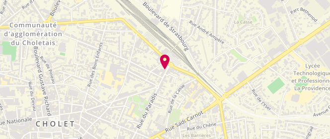 Plan de POILANE Sandrine, 83 Rue du Paradis, 49300 Cholet