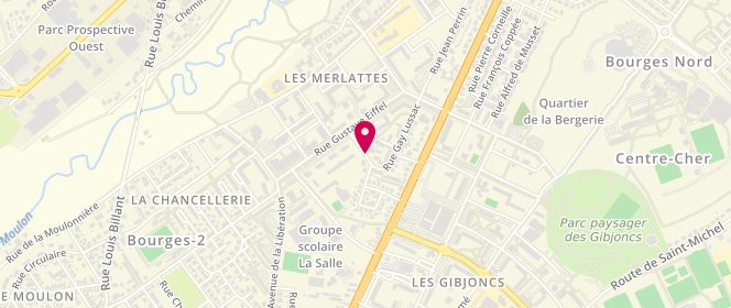 Plan de SAUX Christophe, 1 Rue Gay Lussac, 18000 Bourges