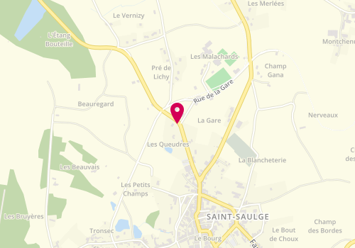 Plan de VANHOUTTE Eric, 1 Faubourg de Premery, 58330 Saint-Saulge