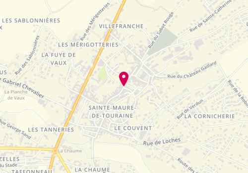 Plan de DE MALEZIEU Cynthia, 52 Rue du Docteur Patry, 37800 Sainte-Maure-de-Touraine