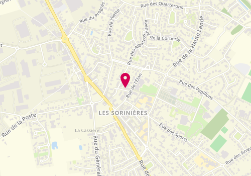 Plan de FREUCHET Jacky, 2 Rue Raoul de Guigné, 44840 Les Sorinières