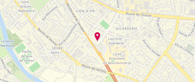 Plan de GLASSON Capucine, 58 Rue des Bourdonnieres, 44200 Nantes