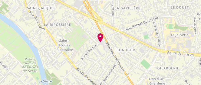 Plan de LACHAISE Sandra, 25 Rue Mauvoisins, 44200 Nantes