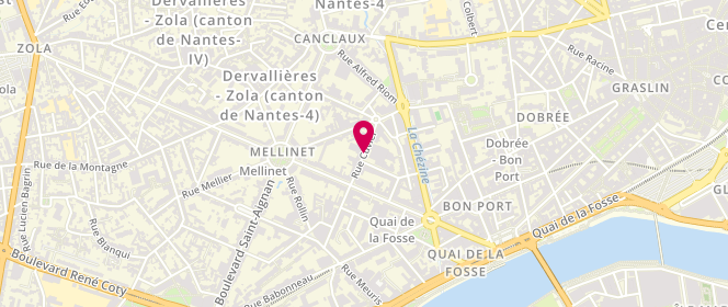 Plan de LEMEILLET Gilles, 14 Rue Cuvier, 44100 Nantes