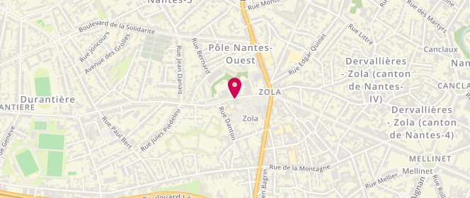 Plan de DELAHOUSSE BOUYER FANNY, 23 Bis Rue des Renardieres, 44100 Nantes