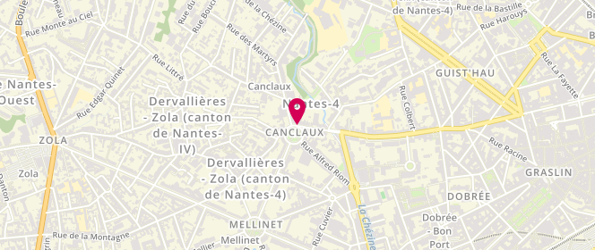 Plan de JEANNE-JULIEN Bruno, 2 Place Canclaux, 44100 Nantes