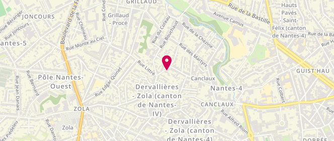 Plan de MAITRE Antoine, 37 Rue Lamartine, 44100 Nantes