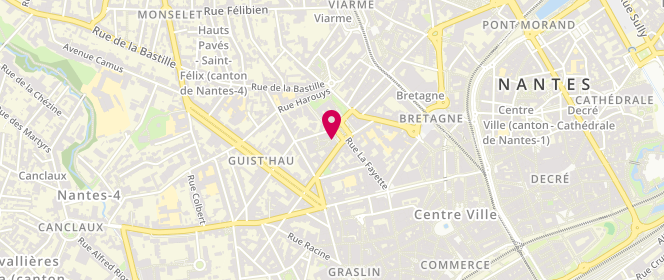 Plan de FOULC Phryné, 5 Place Aristide Briand, 44000 Nantes