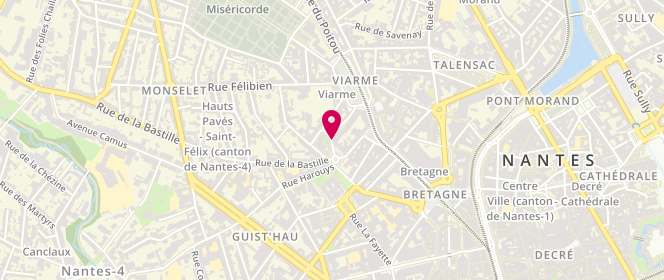 Plan de VERMELLE Bruno, 9 Place Edouard Normand, 44000 Nantes