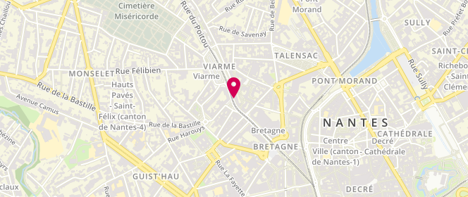 Plan de BRETIN-BALLANDRAS Nathalie, 16 Rue Porte Neuve, 44000 Nantes