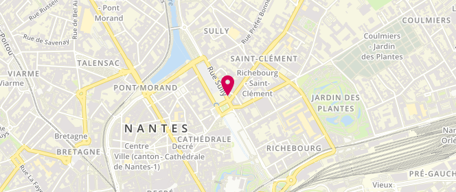 Plan de BELLOUIN-PERRAUD Anne Sophie, 1 Rue Sully, 44000 Nantes