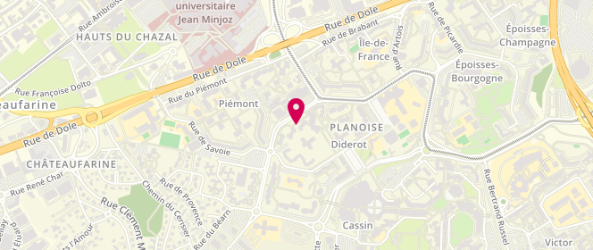Plan de RACHIDI-BERJAMY Fatima, 17 Avenue de l'Ile de France, 25000 Besançon