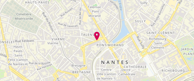 Plan de THELU-LOUTREL Sophie, 9 Rue Jeanne d'Arc, 44000 Nantes