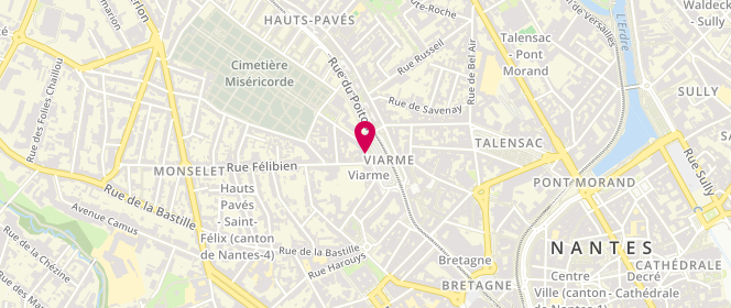 Plan de CHAUDET Julia, 26 Place Viarme, 44000 Nantes