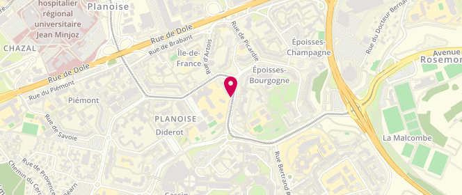 Plan de KRIEGER Uta, 6 Avenue de Bourgogne, 25000 Besançon