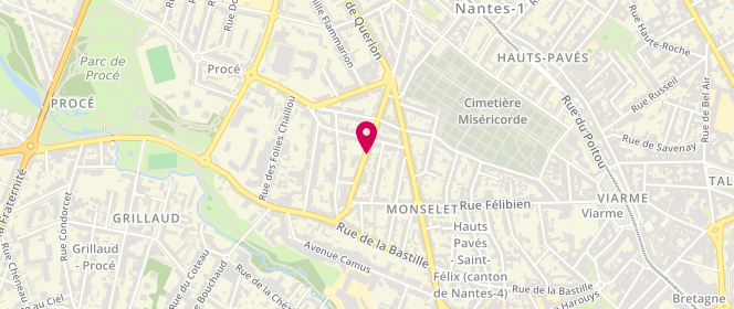 Plan de REGNOUF-DARDENNE Marie-Odile, 18 Rue Alexandre Dumas, 44000 Nantes