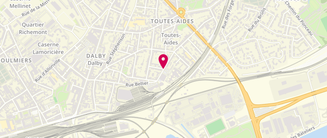 Plan de DUPONT CARIOT Quitterie, 41 Rue Pierre et Marie Curie, 44046 Nantes