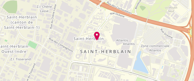 Plan de TABART Corentin, Boulevard Jacques Monod, 44800 Saint-Herblain