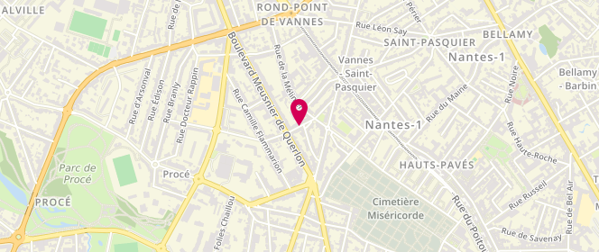 Plan de ALZIEU Philippe, 1 Rue du Douet Garnier, 44000 Nantes