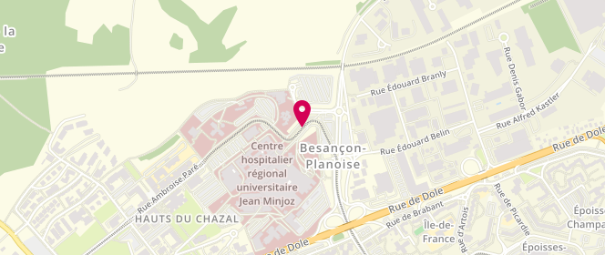 Plan de HERVÉ Laure, 3 Boulevard Fleming, 25030 Besançon