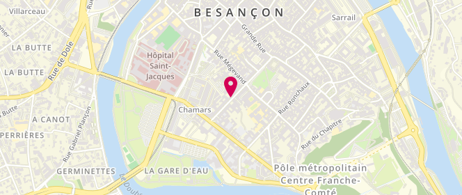 Plan de SEMON Christine, 20 Rue de la Prefecture, 25000 Besançon