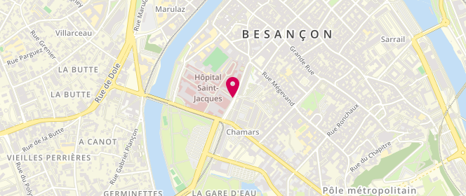 Plan de KIM Chong HUN, 2 Place Saint Jacques, 25030 Besançon