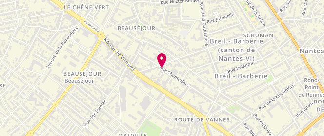 Plan de BRANCHEREAU Etienne, 73 Rue Chanteclerc, 44300 Nantes