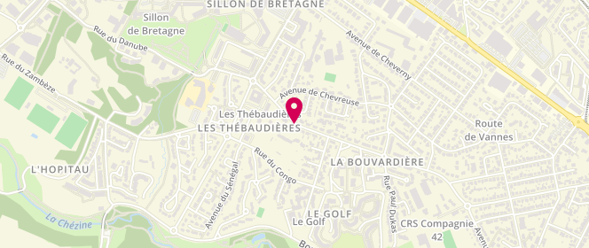 Plan de DONADA Anne Sophie, 53 Avenue des Naudieres, 44800 Saint-Herblain
