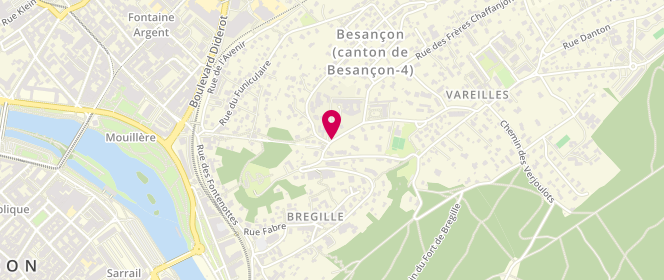 Plan de HENON Mathias, 7 Chemin des Monts de Bregille, 25041 Besançon