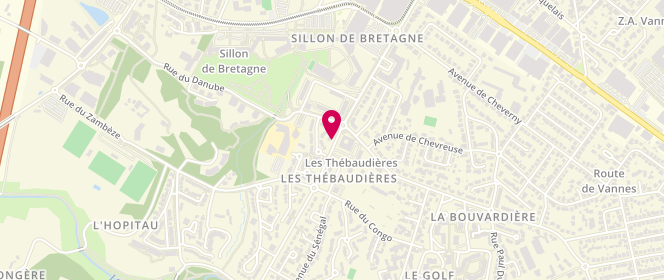 Plan de LUNION-DIEVART Angélique, 26 Avenue des Thebaudieres, 44800 Saint-Herblain