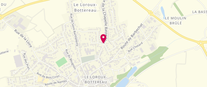 Plan de HERVOUET Sibylle, 2 Route de la Chapelle Basse Mer, 44430 Le Loroux-Bottereau
