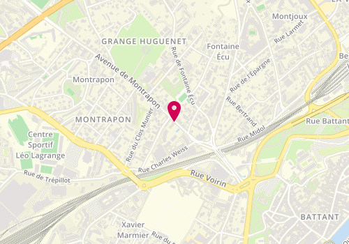 Plan de MERCELAT Emmanuel, 7 Avenue de Montrapon, 25000 Besançon