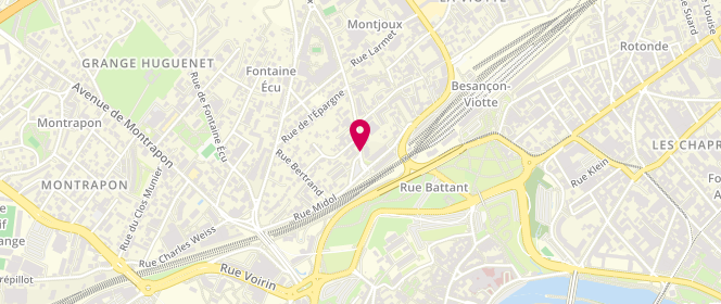 Plan de GEISSMANN Colette, 2 Avenue Commandant Marceau, 25000 Besançon