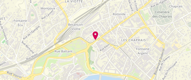 Plan de CHAVOT Isabelle, 3 Rue de Belfort, 25000 Besançon