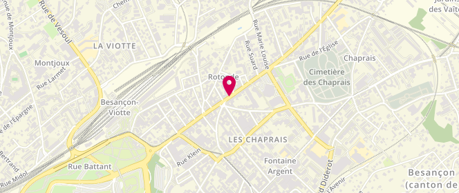Plan de BOILEAU Lionel, 34 Rue de Belfort, 25000 Besançon