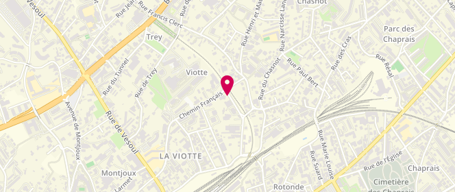 Plan de HOSOTTE SZEWCZYK Dominique, 35 Rue Nicolas Bruand, 25000 Besançon
