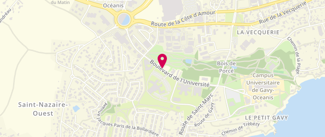 Plan de AUBRET François, 28 Boulevard de l'Universite, 44600 Saint-Nazaire