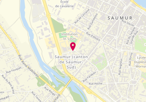 Plan de BRILLANCEAU Laurence, Rue Saint Louis, 49412 Saumur