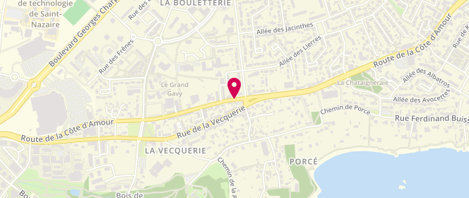 Plan de SELARL Docteur Miriam Louis, 192 Route de la Cote d'Amour, 44600 Saint-Nazaire