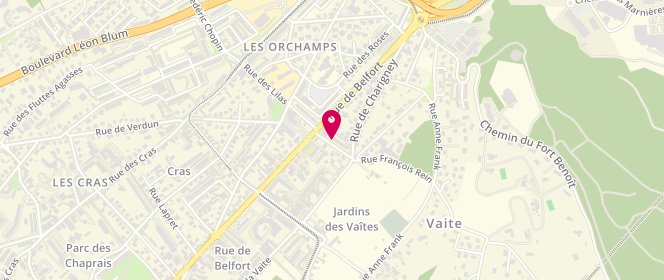 Plan de HALLONET Hugues, 8 Rue Auguste Lebeuf, 25000 Besançon