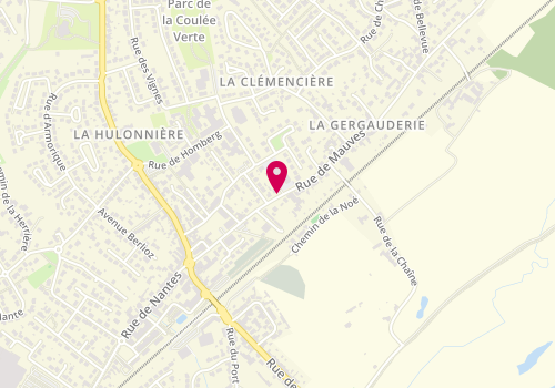 Plan de CALIBRE Charlotte, 21 Rue de Mauves, 44470 Thouaré-sur-Loire