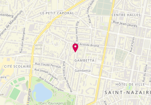 Plan de LHUILLIER Géraldine, 31 Rue Henri Barbusse, 44600 Saint-Nazaire