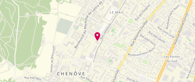 Plan de LEFEZ-MARTIN Patricia, 18 Rue Antoine de Saint Exupéry, 21300 Chenôve