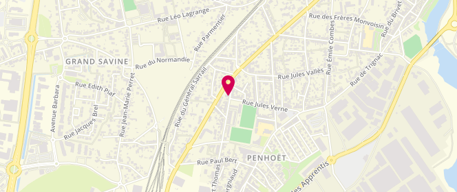 Plan de LEVESQUE Céline, 65 Rue Albert Thomas, 44600 Saint-Nazaire